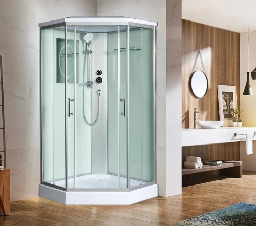 Душевая кабина WeltWasser WW500 Nesse 1002 100x100 10000003281 профиль Хром стекло прозрачное