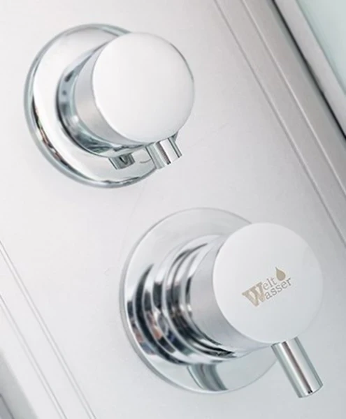 Душевая кабина WeltWasser WW500 Nesse 1002 100x100 10000003281 профиль Хром стекло прозрачное