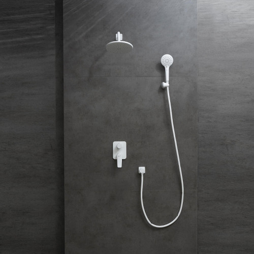 Душевая система Lemark Bronx LM3729MW цвет Белый матовый
