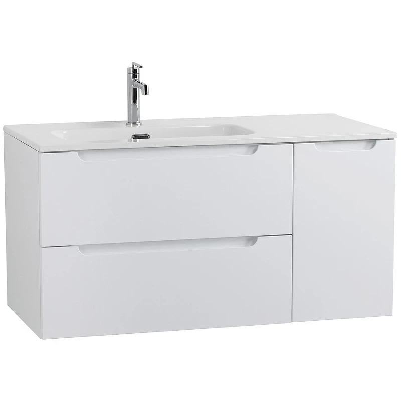 Тумба под раковину BelBagno Etna 100 L ETNA-1000-2C-1A-SO-BL-L подвесная Bianco Lucido МДФ / ЛДСП