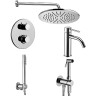 Комплект смесителей Paffoni Light KITZLIQ018CR071 Хром латунь