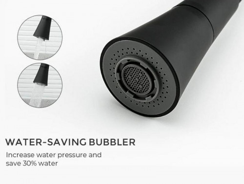 Смеситель для кухни Frap H44 F4044-6 Черный матовый