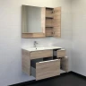 Зеркало со шкафом Comforty Варна 90 R 00-00009918 Дуб сонома МДФ / ЛДСП, стекло