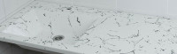 Раковина Stella Polar Мадлен 120 L SP-00001071 на стиральную машину Белый мрамор