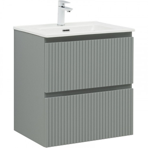 Тумба под раковину Aquanet Джейн 60 335432 подвесная Мисти грин МДФ / ЛДСП