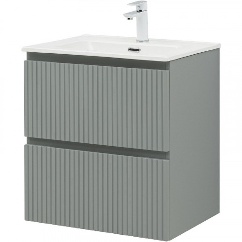 Тумба под раковину Aquanet Джейн 60 335432 подвесная Мисти грин МДФ / ЛДСП