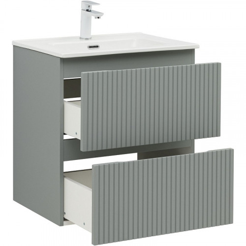 Тумба под раковину Aquanet Джейн 60 335432 подвесная Мисти грин МДФ / ЛДСП