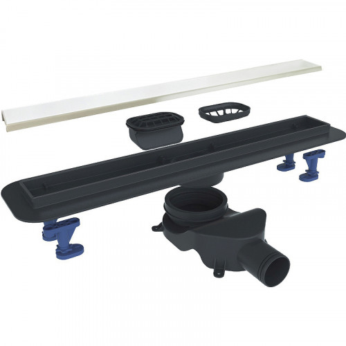 Душевой лоток BelBagno Luce BB-LD-LUCE-60-BIANCO с Белой матовой решеткой / под плитку