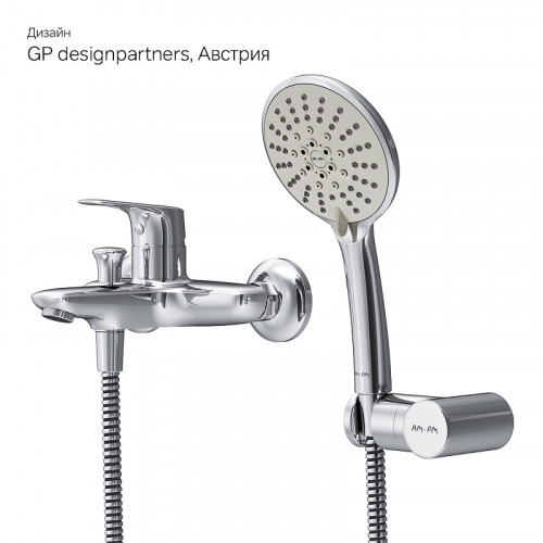 Смеситель для ванны AM.PM X-Joy F85A15000 Хром латунь на стену