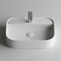 Раковина Ceramicanova Element 55 CN6034 Белая фарфор накладная