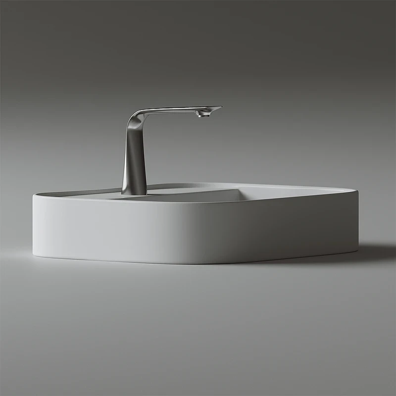 Раковина Ceramicanova Element 55 CN6034 Белая фарфор накладная