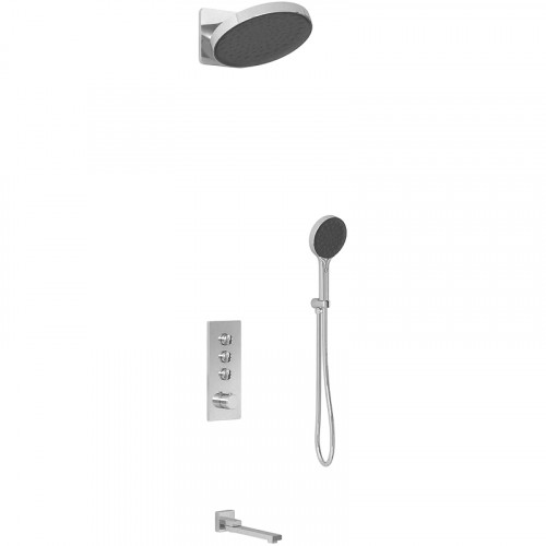 Душевая система Vincea Inspire VSFW-433TI3CH с термостатом Хром латунь встраиваемый