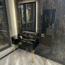 Тумба под раковину Boheme Armadi Art Lucido 100 770-100-B подвесная Черный глянец МДФ / ЛДСП, стекло