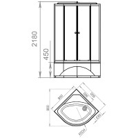 Душевая кабина Melodia della vita Classica 80x80 MB01032 без гидромассажа