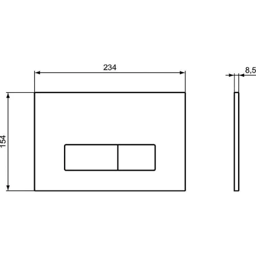 Кнопка смыва для инсталляции Ideal Standard Oleas M2 R0122AC Белая