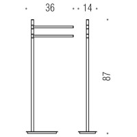 Напольная стойка Colombo Design Square B9901.OM Золото матовое
