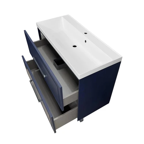 Тумба с раковиной Azario Беллони 100/2 Н CS00098079 цвет Синий
