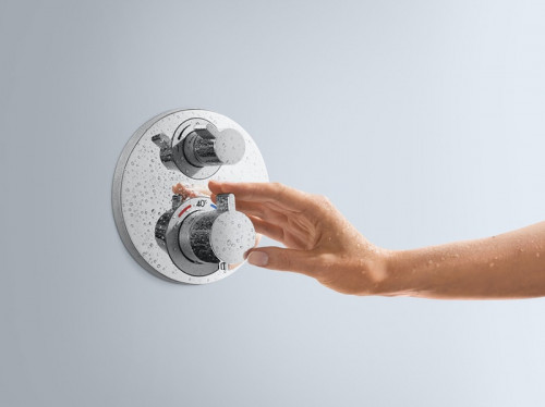 Смеситель для душа Hansgrohe Ecostat E 15758000 с термостатом Хром латунь встраиваемый