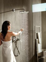 Смеситель для душа Hansgrohe Ecostat E 15758000 с термостатом Хром латунь встраиваемый