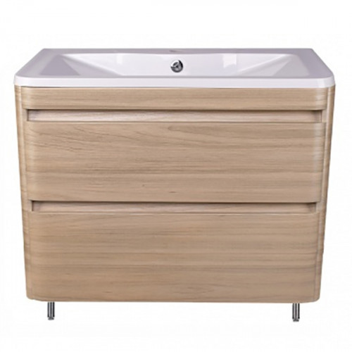 Тумба под раковину Style Line Атлантика Люкс Plus 90 СС-00002218 Ясень перламутр МДФ / ЛДСП