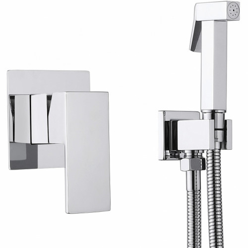 Гигиенический душ со смесителем Abber Daheim AF8225 Хром латунь на стену