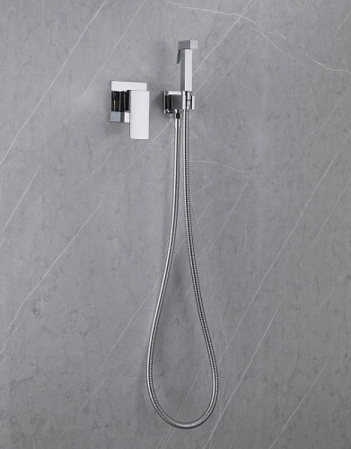 Гигиенический душ со смесителем Abber Daheim AF8225 Хром латунь на стену