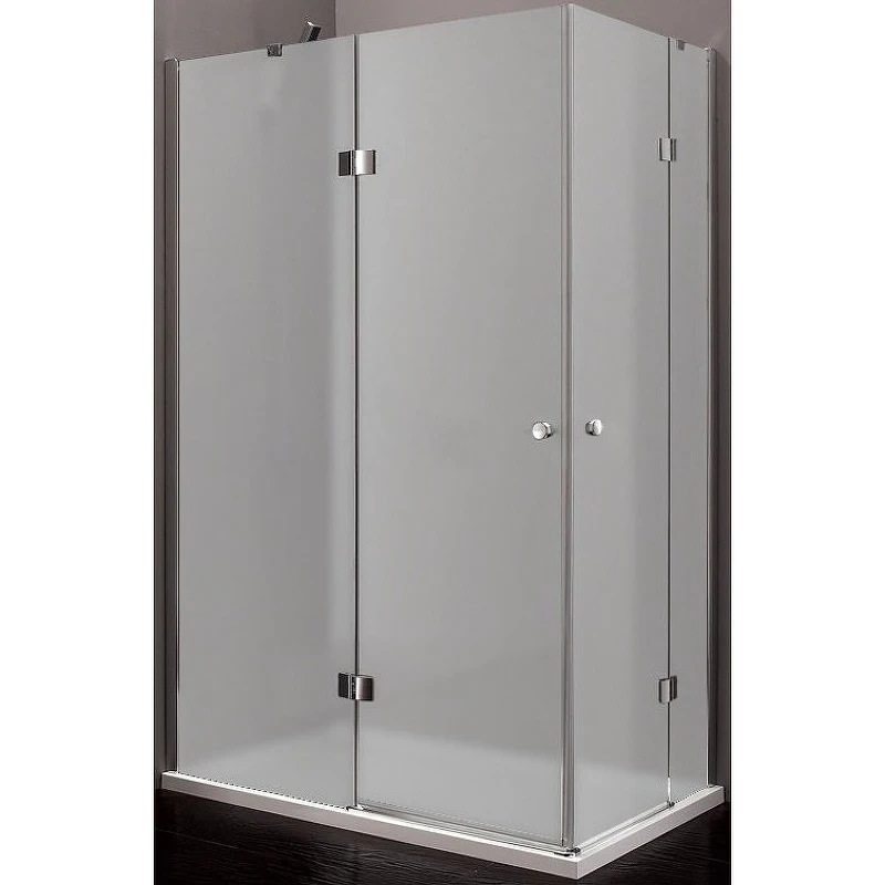 Душевой уголок Cezares Verona 120x100 L VERONA-W-AH-2-120/100-P-Cr-L профиль Хром стекло рифленое