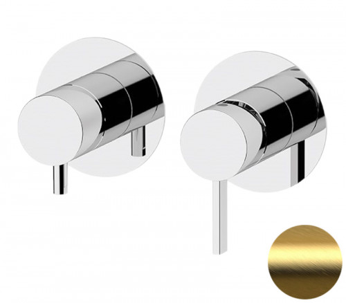 Смеситель для душа Remer Metrica MC92ZPBG цвет Золото брашированное