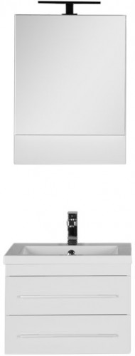 Тумба под раковину Aquanet Нота 58 171483 подвесная Белая МДФ / ЛДСП