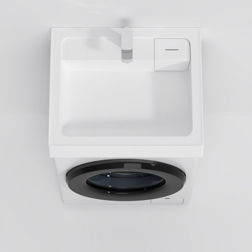 Раковина AM.PM X-Joy 60 M85AWCC0602WG на стиральную машину Белая искусственный камень (литьевой мрамор) на стиральную машину