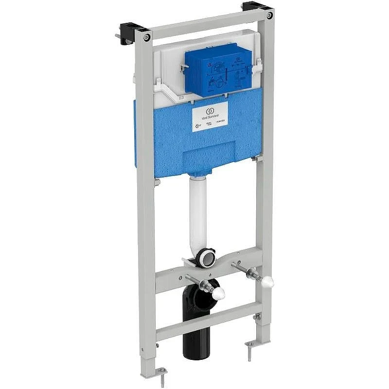 Унитаз с инсталляцией Ideal Standard Tesi Aqua Blade TT00002/123AA с сиденьем Микролифт и клавишей смыва Хром