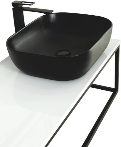 Столешница под раковину BelBagno 120 EK-120-AS-BL-R Bianco Lucido