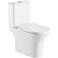 Унитаз компакт Azario Fretta Round AZ-7121 с бачком и сиденьем Микролифт фаянс напольный