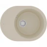 Кухонная мойка Lemark Lacha 620 9910050 Бежевая искусственный камень (литьевой мрамор) встраиваемый