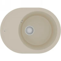 Кухонная мойка Lemark Lacha 620 9910050 Бежевая искусственный камень (литьевой мрамор) встраиваемый