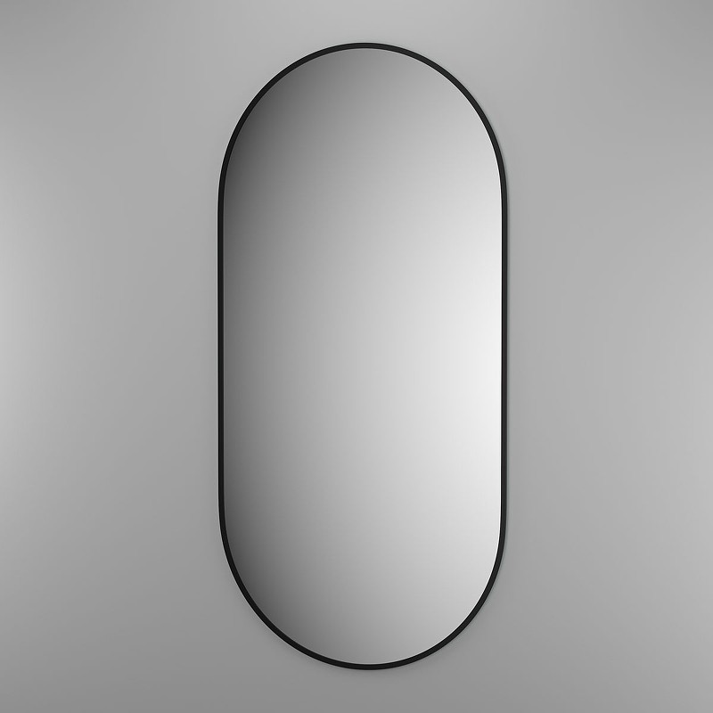 Зеркало Evoform Colora 120х60 BY 0466 с окантовкой - Черный цвет стекло