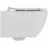 Комплект унитаза с инсталляцией Ideal Standard Tesi Rimless TT00003/121AC с сиденьем Микролифт и Белой клавишей смыва фарфор подвесной