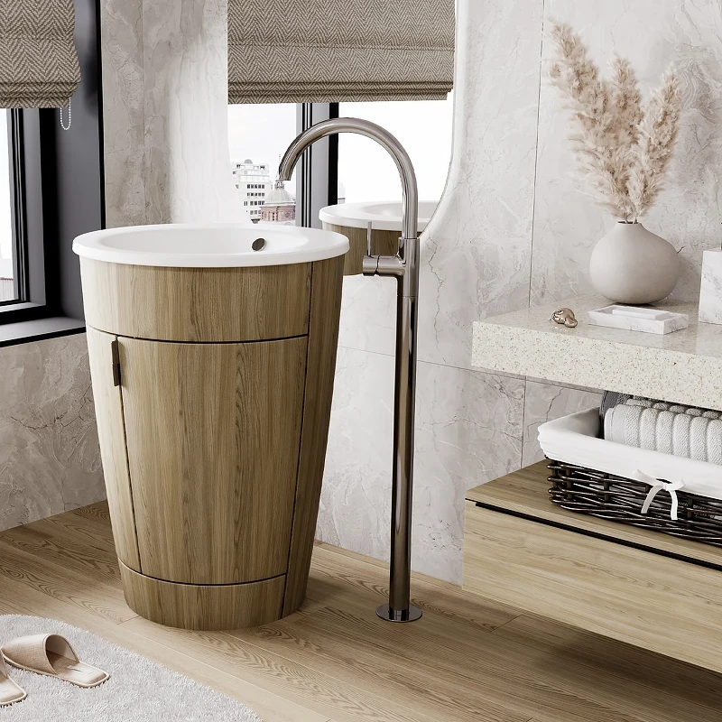 Смеситель для раковины WasserKRAFT Main 4153 Хром латунь на пол