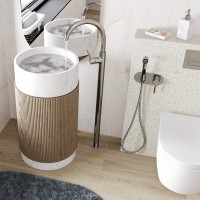 Смеситель для раковины WasserKRAFT Main 4153 Хром латунь на пол