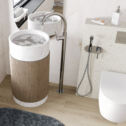 Смеситель для раковины WasserKRAFT Main 4153 Хром латунь на пол