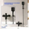 Смеситель для ванны Ceruttispa Клелия (Clelia) VMB CT12064 12064 цвет Черный матовый