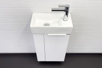 Тумба с раковиной Comforty Асти 40 00-00012835 подвесная Белый глянец МДФ / ЛДСП