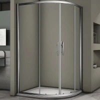 Душевой уголок Veconi Rovigo RV-08 100х90 L RV08-10090A-01-19C3 профиль Хром стекло прозрачное