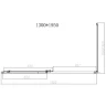 Душевой уголок Vincea Slim-N 130x90 VSR-4SN9013CLGM профиль Вороненая сталь стекло прозрачное