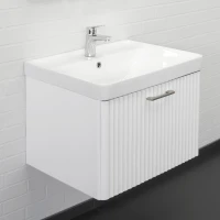 Тумба с раковиной Comforty Ангара 60 00-00017871 подвесная цвет Белый матовый
