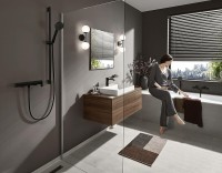 Смеситель для душа Hansgrohe Vivenis 75620670 Черный матовый латунь на стену