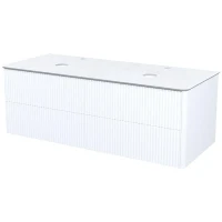 Тумба под раковину Iddis Aiger 120 AIG12W0i95K подвесная Белая матовая