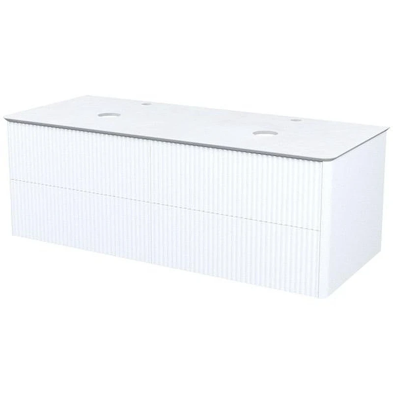 Тумба под раковину Iddis Aiger 120 AIG12W0i95K подвесная Белая матовая