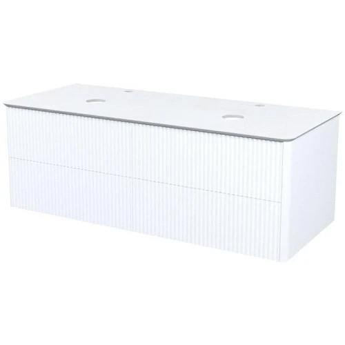Тумба под раковину Iddis Aiger 120 AIG12W0i95K подвесная Белая матовая