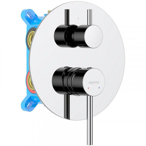 Смеситель для душа Aquatek Европа AQ1347CR Хром латунь встраиваемый